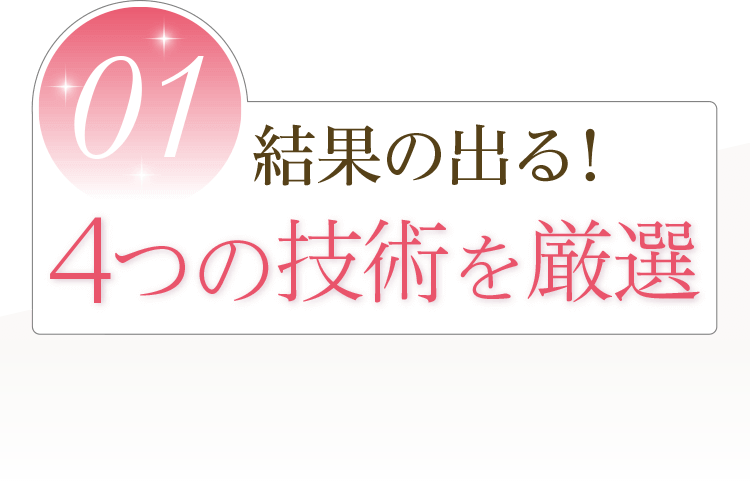 結果の出る４つの技術