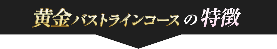 黄金バストラインコースの特徴